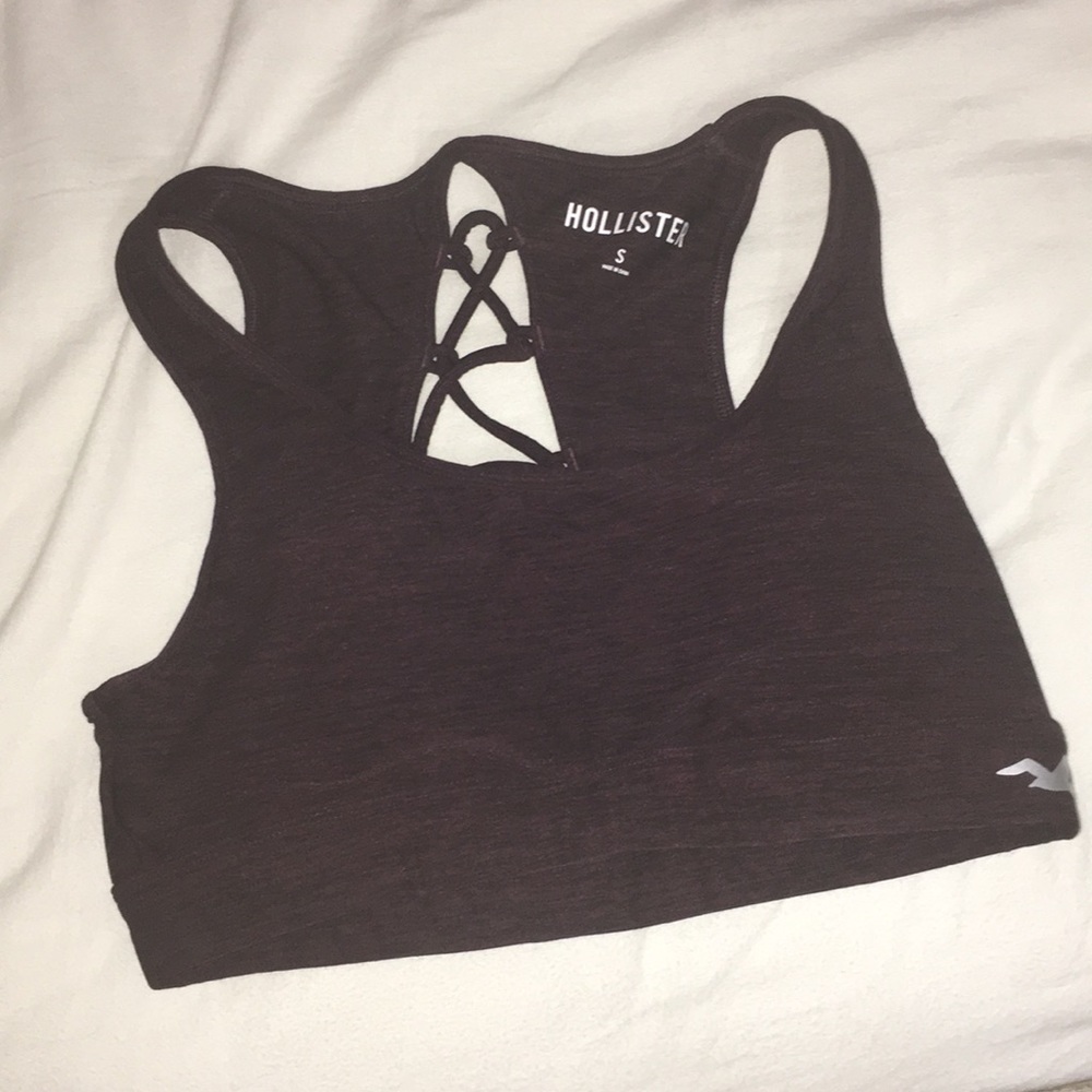 Hollister sports bra (maroon)